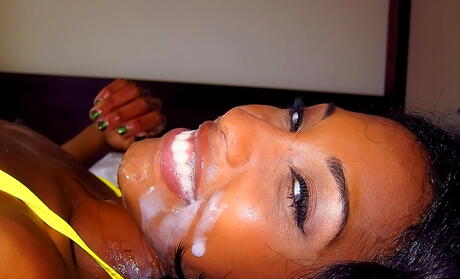 Excellent ebony Adriana Malao in hardcore fuck scene 